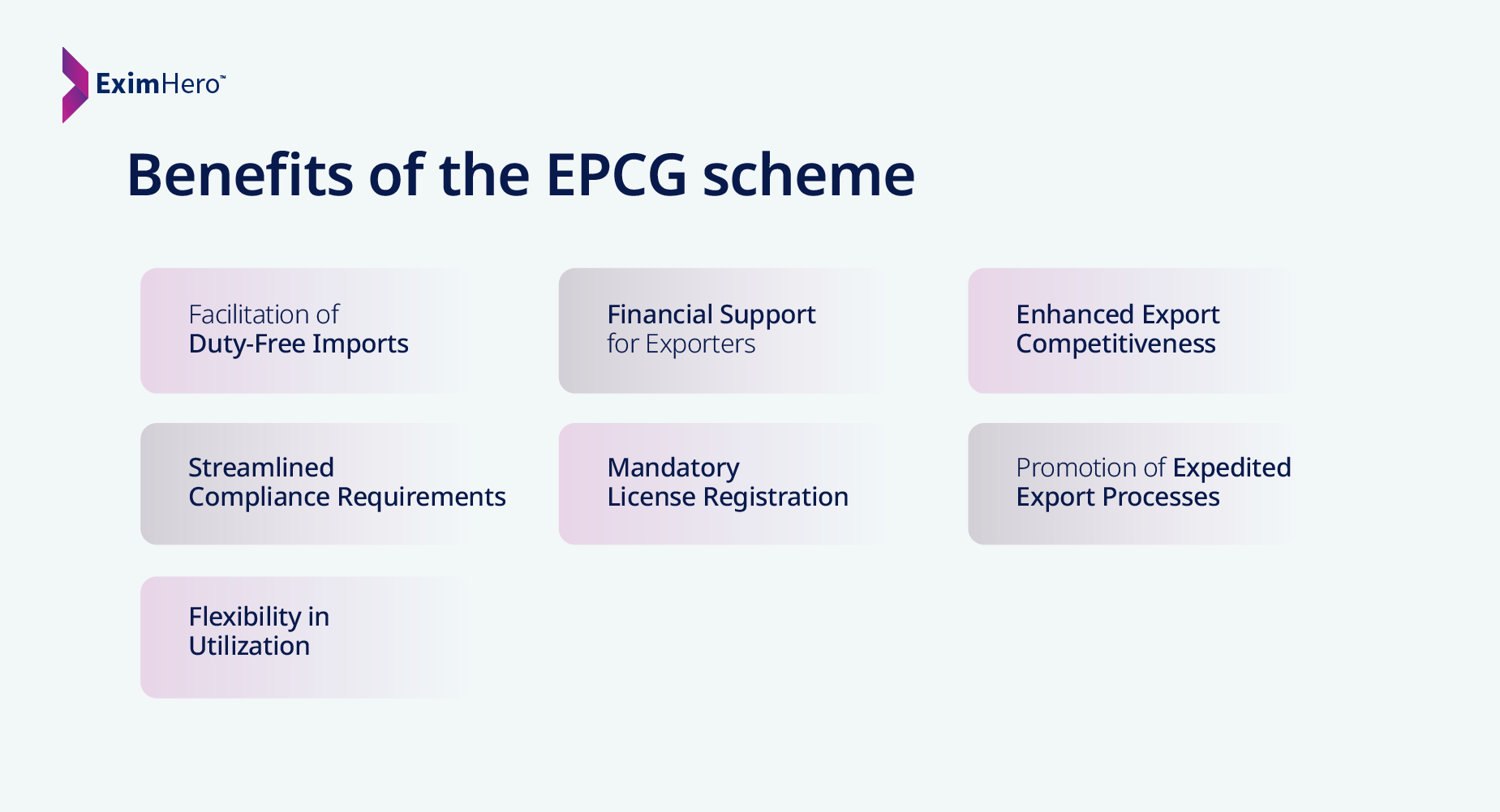 EPCG scheme benefits