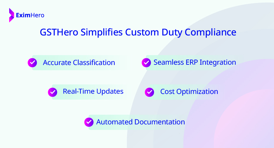 GSTHero Simplifies Custom Duty Compliance